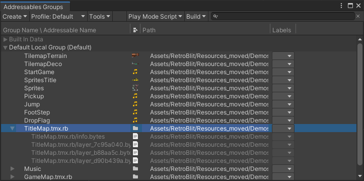 Addressable Assets proper names