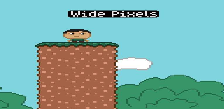 Wide pixels